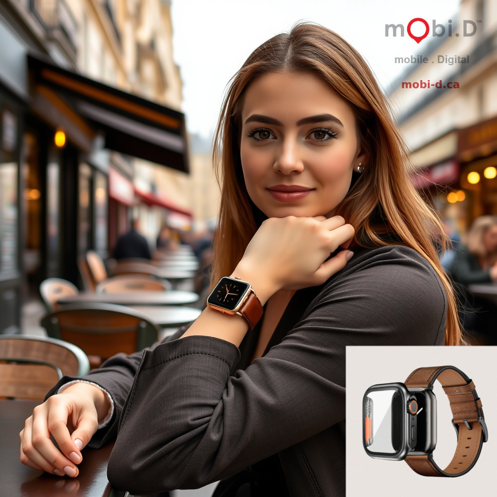 mobiD (mobile digital) Apple Watch Retro Protector Case Band