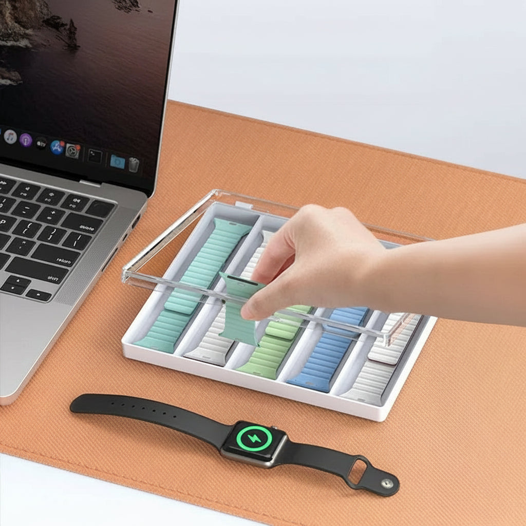 Hard shell Apple Watch box for safe storage