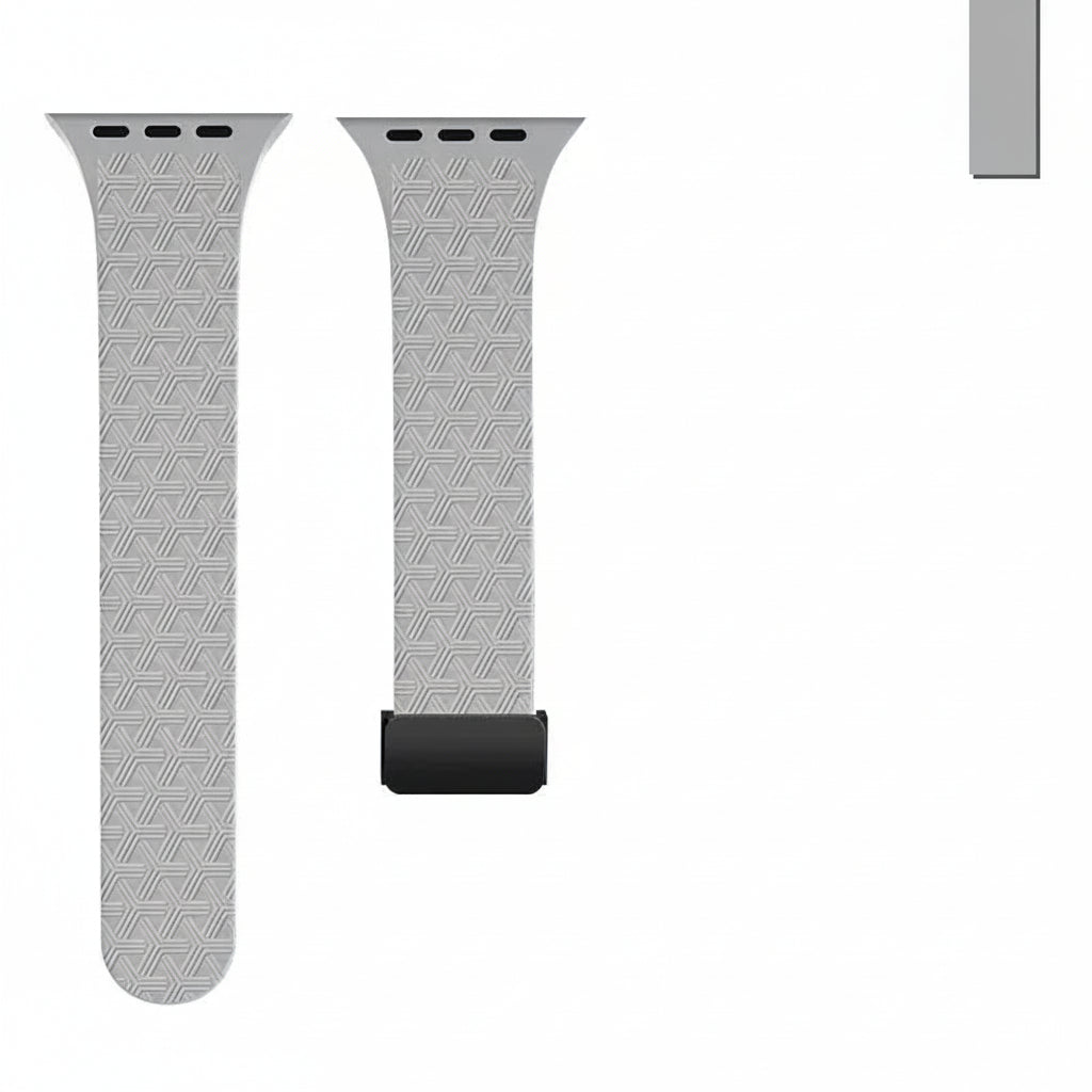 Apple Watch band designed for quick magnetic adjustment