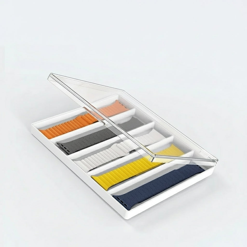 Sleek Apple Watch organizer box for daily use