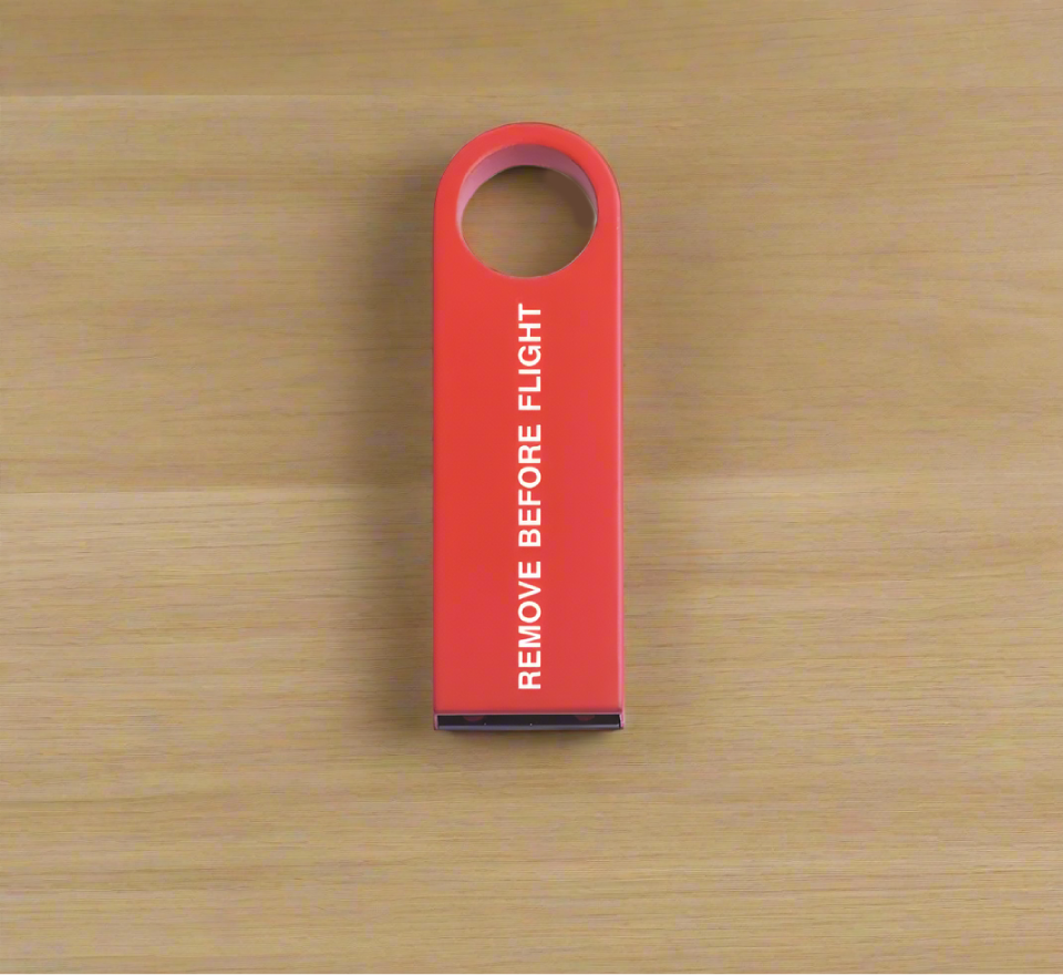 mobi.D AeroDrive 001 - Remove Before Flight - High-Speed USB Flash Drive | Portable Pen Drive Stick