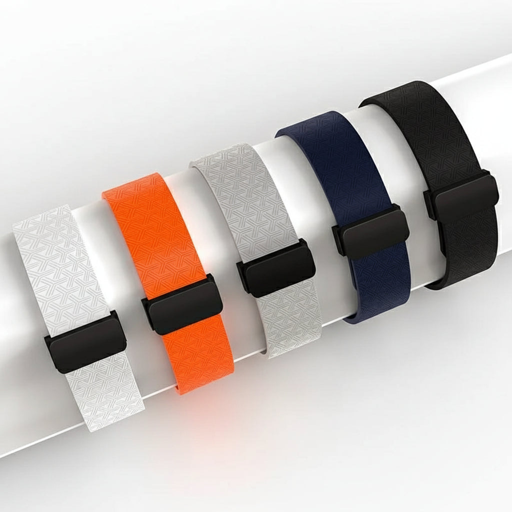 Magnetic folding band for Apple Watch with slim lightweight design