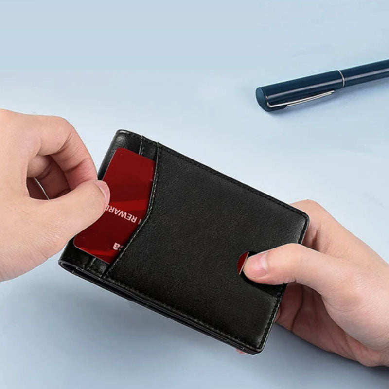 mobi.D (mobile digital) Smart AirTag Classic Leather Wallet