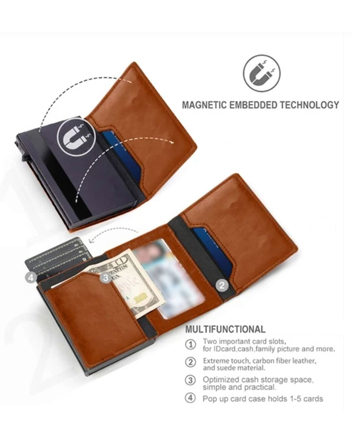 mobi.D (mobile digital) Smart AirTag Minimalist Wallet