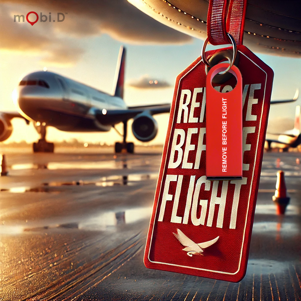 mobi.D AeroDrive 001 - Remove Before Flight - High-Speed USB Flash Drive | Portable Pen Drive Stick