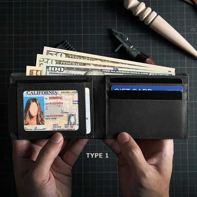 mobi.D (mobile digital) Smart AirTag Vintage Leather Wallet