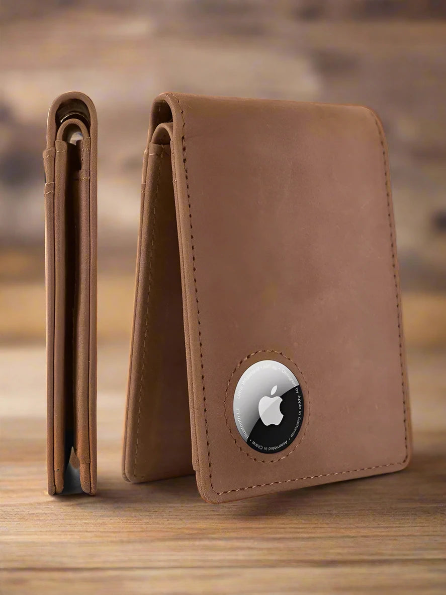 mobi.D (mobile digital) Smart AirTag Vintage Leather Wallet
