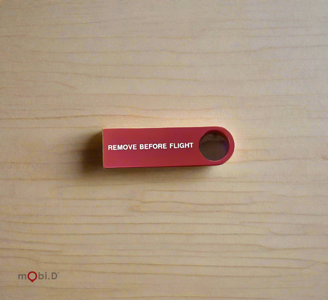 mobi.D AeroDrive 001 - Remove Before Flight - High-Speed USB Flash Drive | Portable Pen Drive Stick