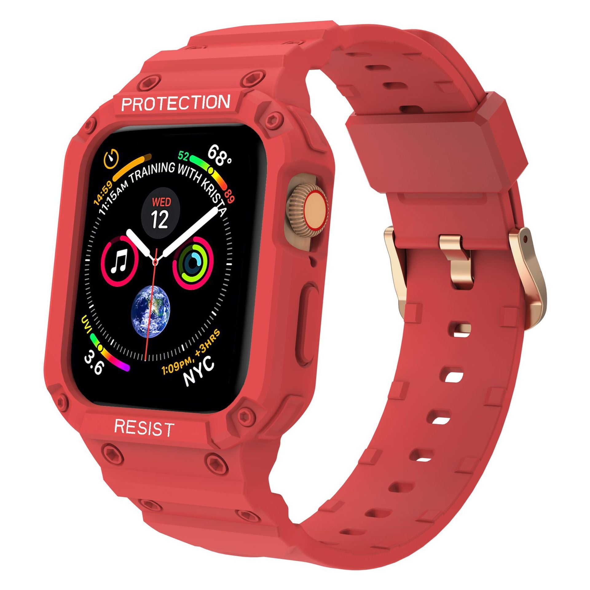 mobile digital) Apple Watch Rugged Unibody Case and Watchband