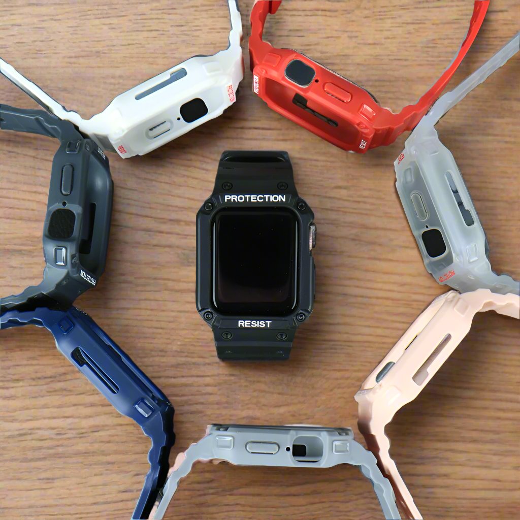 mobile digital) Apple Watch Rugged Unibody Case and Watchband