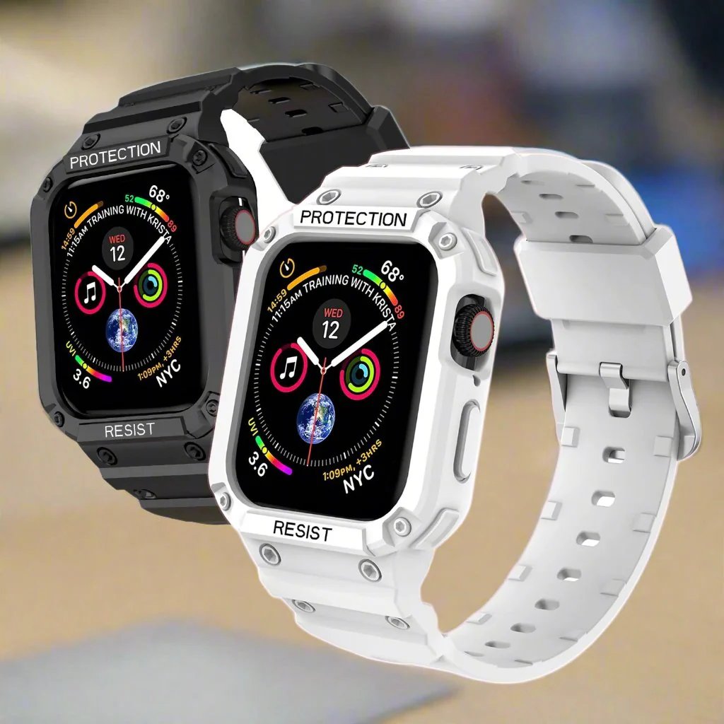 mobile digital) Apple Watch Rugged Unibody Case and Watchband