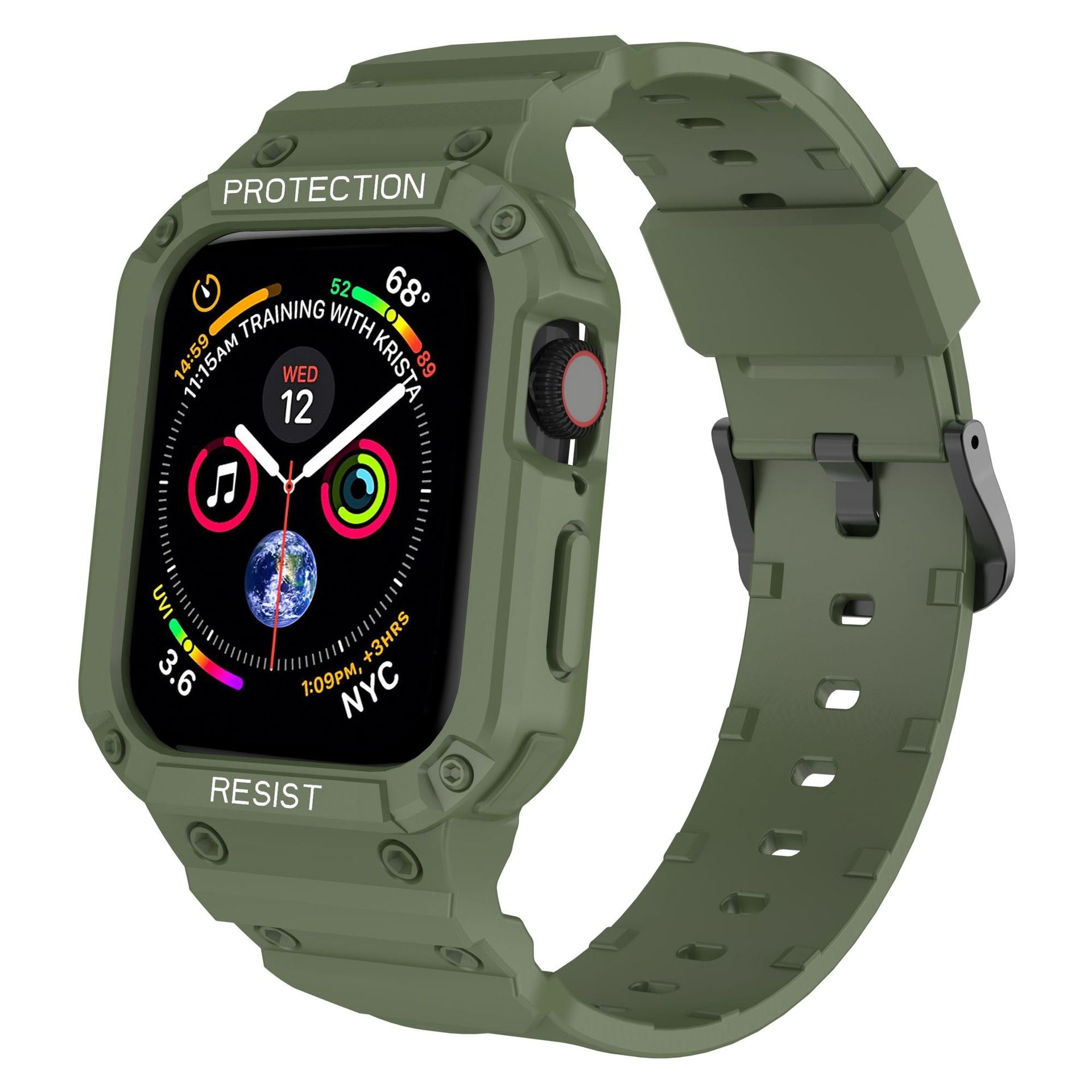mobile digital) Apple Watch Rugged Unibody Case and Watchband