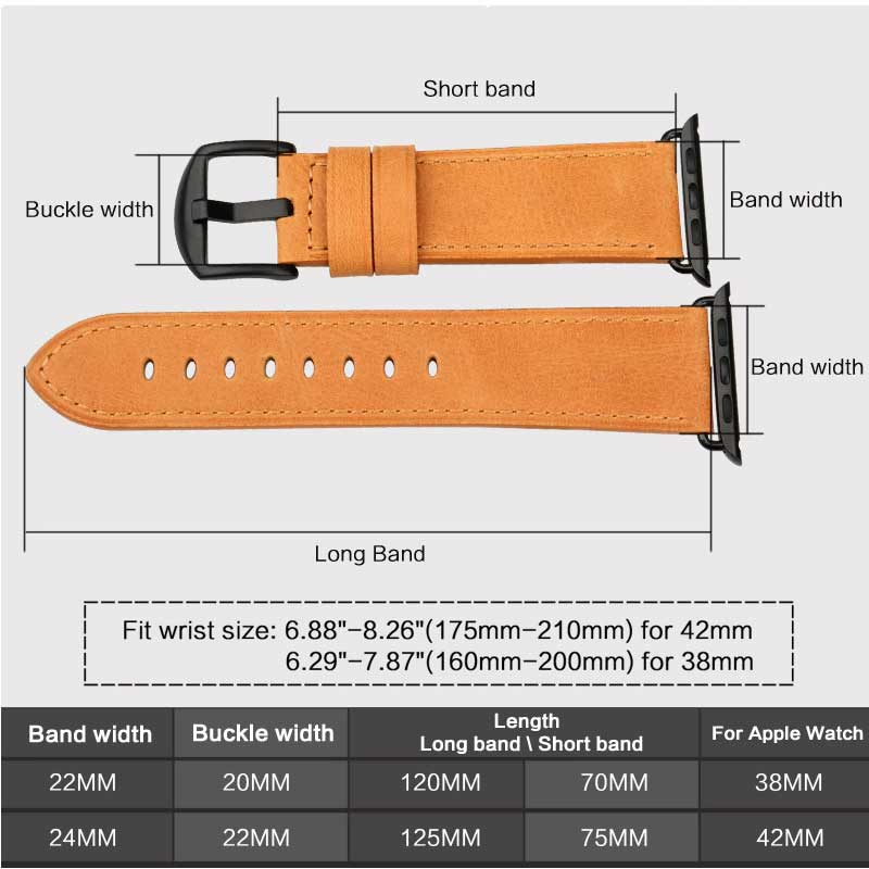 mobi.D (mobile digital) MK Series Genuine Leather Apple Watch Band