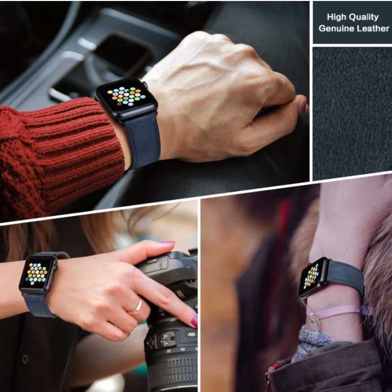 mobi.D (mobile digital) MK Series Genuine Leather Apple Watch Band